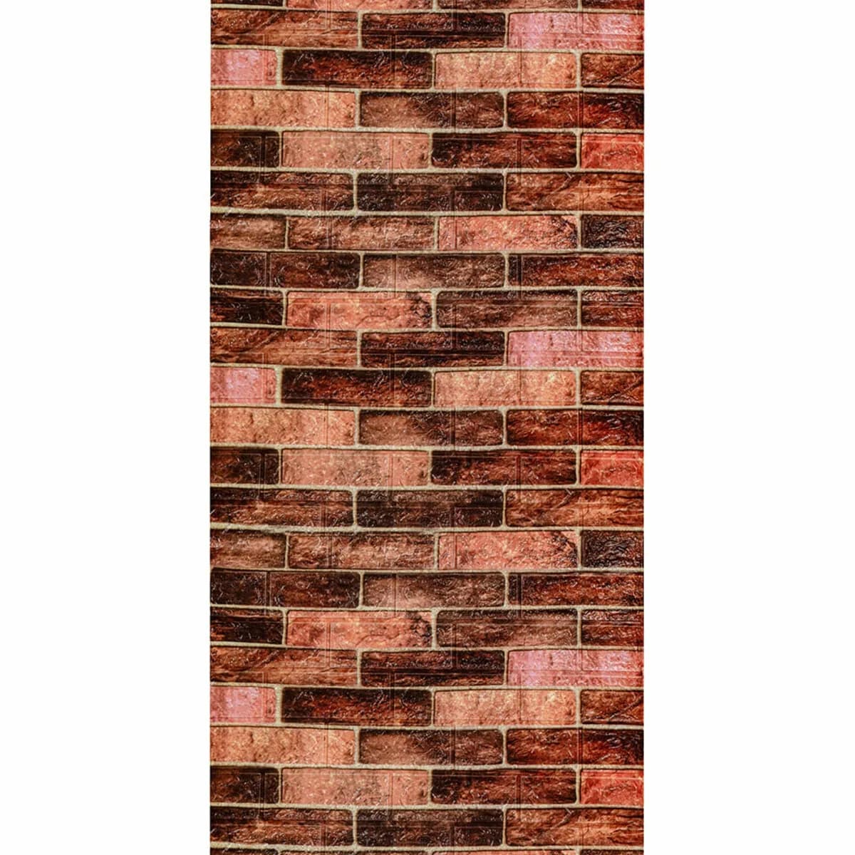 R179-2-3 Панель стінова у рулоні 3D 700мм*3,08м*2мм BROWN (цегла) (D) - зображення 1
